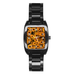 Rudbeckias  Stainless Steel Barrel Watch by Sobalvarro