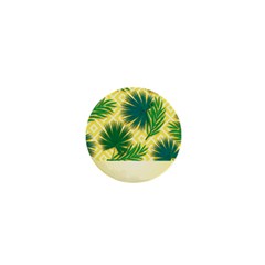 Yellow Tropical Pattern 1  Mini Buttons by designsbymallika