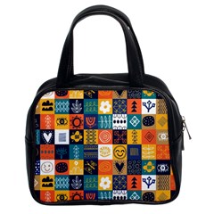Tribal Love Pattern Classic Handbag (two Sides) by designsbymallika