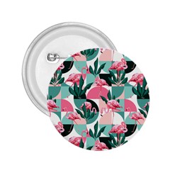 Beautiful Flamingo Pattern 2 25  Buttons by designsbymallika