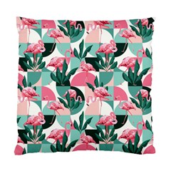 Beautiful Flamingo Pattern Standard Cushion Case (two Sides) by designsbymallika
