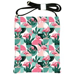 Beautiful Flamingo Pattern Shoulder Sling Bag