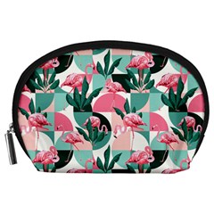 Beautiful Flamingo Pattern Accessory Pouch (large)