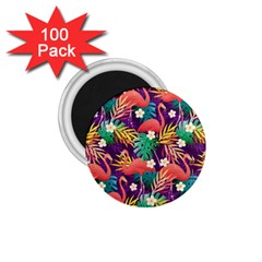 Flamingo Love 1 75  Magnets (100 Pack)  by designsbymallika