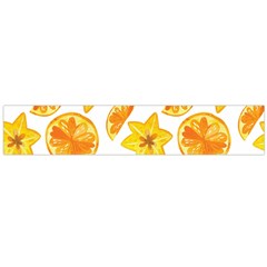 Oranges Love Large Flano Scarf  by designsbymallika