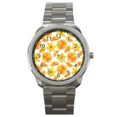 Oranges Love Sport Metal Watch by designsbymallika