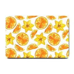 Oranges Love Small Doormat  by designsbymallika