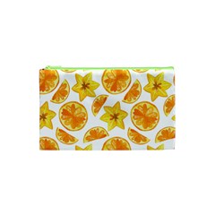 Oranges Love Cosmetic Bag (xs) by designsbymallika