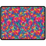 Abstract Boom Pattern Double Sided Fleece Blanket (Large)  80 x60  Blanket Front