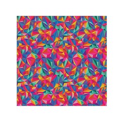 Abstract Boom Pattern Small Satin Scarf (square)