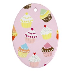 Cupcakes Ornament (oval) by beyondimagination