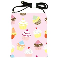 Cupcakes Shoulder Sling Bag by beyondimagination