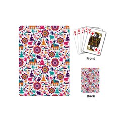 Indian Love Playing Cards Single Design (mini) by designsbymallika