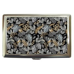 Metallic Leaves Pattern Cigarette Money Case