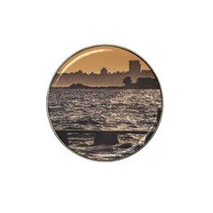 Cityscape Coastal Scene Montevideo Uruguay Hat Clip Ball Marker by dflcprintsclothing