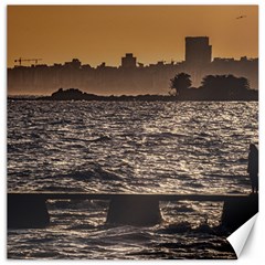 Cityscape Coastal Scene Montevideo Uruguay Canvas 12  X 12  by dflcprintsclothing