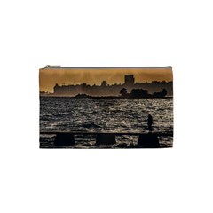 Cityscape Coastal Scene Montevideo Uruguay Cosmetic Bag (small) by dflcprintsclothing