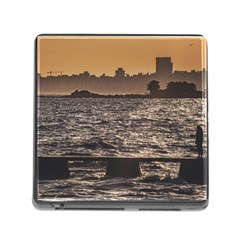 Cityscape Coastal Scene Montevideo Uruguay Memory Card Reader (square 5 Slot) by dflcprintsclothing