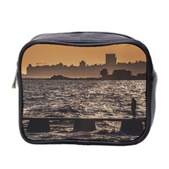 Cityscape Coastal Scene Montevideo Uruguay Mini Toiletries Bag (two Sides) by dflcprintsclothing