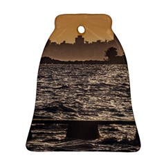 Cityscape Coastal Scene Montevideo Uruguay Bell Ornament (two Sides) by dflcprintsclothing