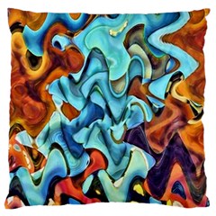 Abstrait Large Flano Cushion Case (two Sides) by sfbijiart