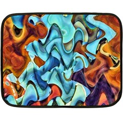 Abstrait 001 -1 (1)p Double Sided Fleece Blanket (mini)  by sfbijiart