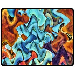 Abstrait 001 -1 (1)p Double Sided Fleece Blanket (medium) 