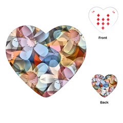 Motif Florale Playing Cards Single Design (Heart)