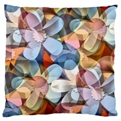 Motif Florale Large Flano Cushion Case (one Side) by sfbijiart