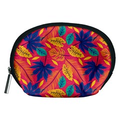 Beautiful Pink Tropical Pattern Accessory Pouch (medium)