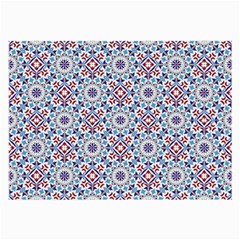 Blue Tile Pattern Large Glasses Cloth