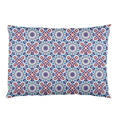 Blue Tile Pattern Pillow Case