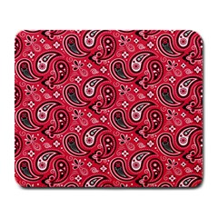 Baatik Red Pattern Large Mousepads by designsbymallika