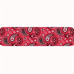 Baatik Red Pattern Large Bar Mats by designsbymallika