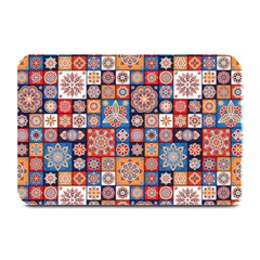 Mandala Pattern Blue Color Plate Mats by designsbymallika