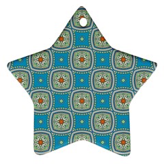 Traditional Indian Pattern Star Ornament (two Sides) by designsbymallika