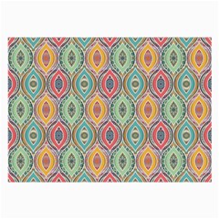 Mandala Baatik Print Large Glasses Cloth (2 Sides) by designsbymallika