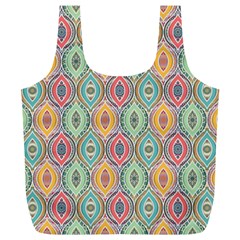 Mandala Baatik Print Full Print Recycle Bag (xl) by designsbymallika