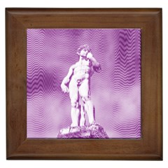 Modul Statue Greek Athlete Vaporwave Framed Tile