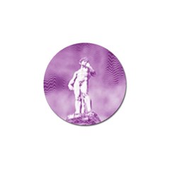 Modul Statue Greek Athlete Vaporwave Golf Ball Marker by GrenarLab