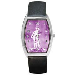 Modul Statue Greek Athlete Vaporwave Barrel Style Metal Watch