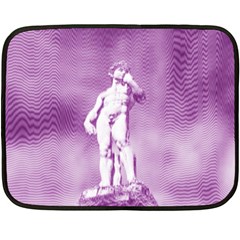 Modul Statue Greek Athlete Vaporwave Fleece Blanket (Mini)