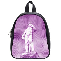 Modul Statue Greek Athlete Vaporwave School Bag (small) by GrenarLab