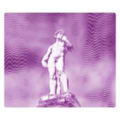 Modul Statue Greek Athlete Vaporwave Double Sided Flano Blanket (Small) 