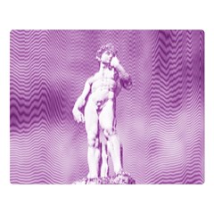 Modul Statue Greek Athlete Vaporwave Double Sided Flano Blanket (Large) 