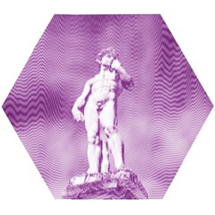 Modul Statue Greek Athlete Vaporwave Wooden Puzzle Hexagon