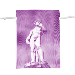 Modul Statue Greek Athlete Vaporwave  Lightweight Drawstring Pouch (xl) by GrenarLab