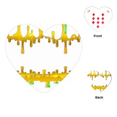 Dripping Paint In Wonderful Colors Playing Cards Single Design (heart) by pepitasart