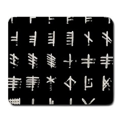 Ogham Rune Set Complete Inverted Large Mousepads by WetdryvacsLair
