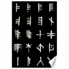 Ogham Rune Set Complete Inverted Canvas 20  X 30  by WetdryvacsLair